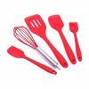 KCASA KC-SD6 5 Pieces Non-stick Silicone Baking Set Kitchen Cooking Utensils Spatula Slotted Turner