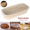 12 Inch Oval Banneton Brotform Rattan Basket Bread Dough Proofing Rising Basket Liner