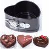 Non-Stick Stainless Steel Cake Pan Heart Shape Cheese Bread Jelly Pudding Muffin Mold Baking Tool