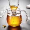 500ml Glass Teapot Infuser Filter Herbal Tea Pot Leaf Strainer Kettle