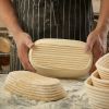 Banneton Bread Pan Bakery Proofing Bread Proofing Basket For Dough Bakery Tools Box Oval Fermentation Rattan Basket