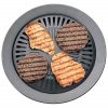 Smokeless Stovetop BBQ Grill Pan Stainless steel Card Type Non-stick Cooking Pan Round Shape Ceramic