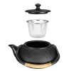 600ml Teapot Japanese Style Iron Water Kettle With 4 Cups Tea Pot Home Office Kit