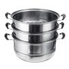 5 Layer Sainless Steel Kitchen Hot Pot Thick Steamer Pot Soup Dessert Steam Cook Cooking Cage