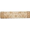 Loskii JM01688 Wooden Christmas Embossed Rolling Pin Dough Stick Baking Pastry Tool New Year Christmas Decoration