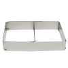 Stainless Steel Rectangle Mousse Ring Retractable Cake Ovenware