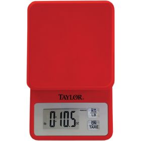 Compact Kitchen Scale Red