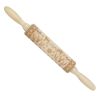 Loskii JM01688 Wooden Christmas Embossed Rolling Pin Dough Stick Baking Pastry Tool New Year Christmas Decoration