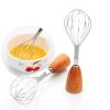 KCASA KC-EW032 Smile Wooden Handle Whisk Egg Beater Mixer Stirrer Blender Kitchen Cooking Tools