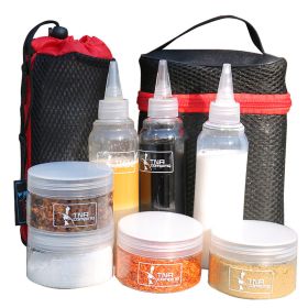 7Pcs Plastic Seasoning Condiment Spice Jar Salt Pot Bottles Box Storage Outdoor