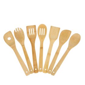 8PCS Bamboo Nonstick Cooking Utensils Wooden Spoons and Spatula Utensil Set