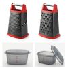 Multi-Function Stainless Steel Four Sides Planer Non-Stick Vegetable Grater Cheese Slicer Fruit Chopper for Kitchen Supplies