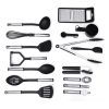 24Pcs Cooking Utensils Kitchen Silicone Stainless Steel Tool Spoon Whisk Set