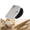 Stainless Steel Kitchen Dough Scraper Chopper Pastry Cutter with Measuring Scale Bakeware Tool