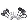 24Pcs Cooking Utensils Kitchen Silicone Stainless Steel Tool Spoon Whisk Set