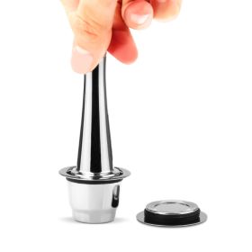 Stainless Steel Coffee Tamper For Refillable Reusable Capsule Cup Coffee Bean Press for Espresso/DOLCE/ILLY